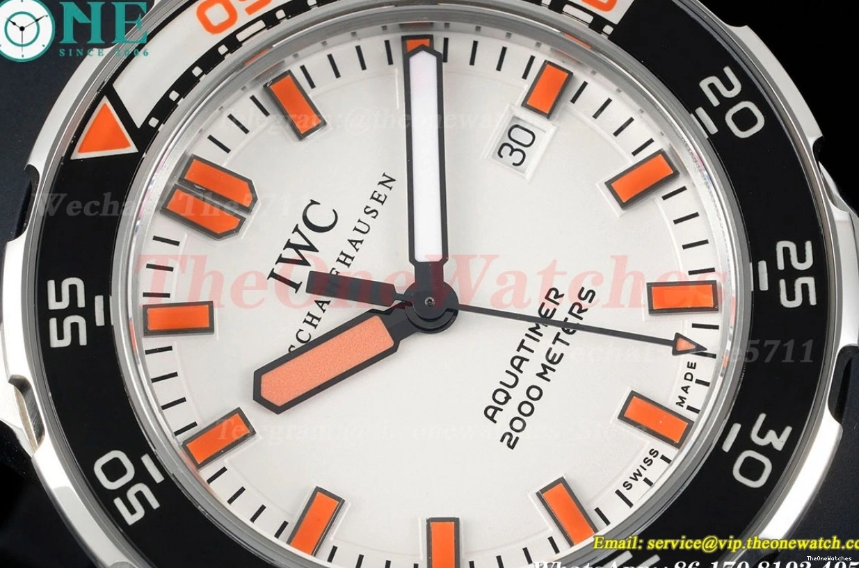 44mm  Wht SS Aquatimer A2892 JVSF RU Org Dial IW356807 0523